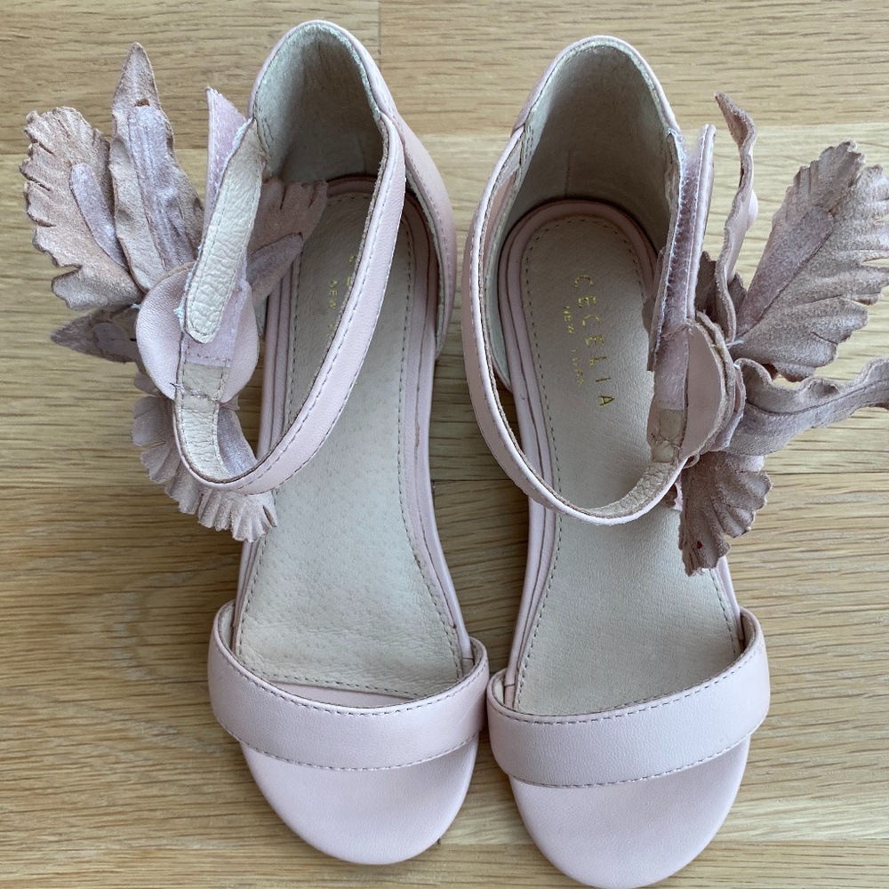 NIB Cecilia New York Pale Pink Toddler Sandal Leather 11 girls